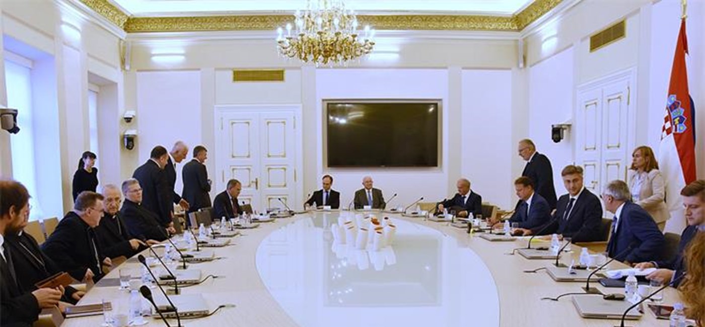 Predsjednik Vlade s predstavnicima HBK o suradnji hrvatske Vlade i Katoličke Crkve